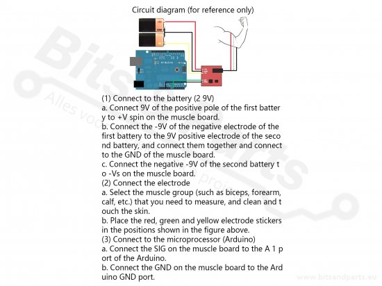 Muscle sensor / EMG sensor AD8232